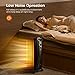 Kismile Portable Electric Radiator Heater, Oil Filled with 3 Heat Settings, Adjustable Thermostat, Overheat & Tip-Over Protection For Indoor Use, 1500W (Black)