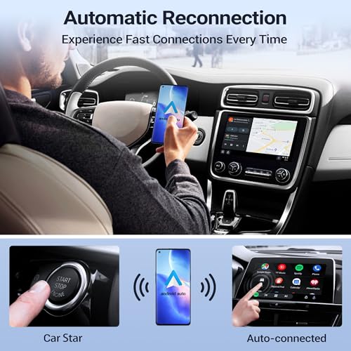 Android Auto Wireless Adapter for OEM Factory Wired Android Auto Cars, Plug & Play for Easy Setup, Converts Wired Android Auto to Wireless, Black - Image 5