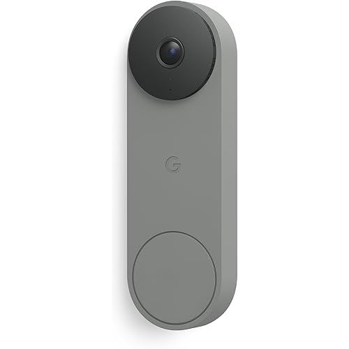 Google Nest Doorbell (Wired, 3rd Gen) - 2K Video and Gemini, Live View, Night Vision, 2-Way Audio - Works with Google Home - 2025 Model - Hazel