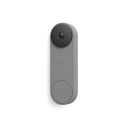 Google Nest Doorbell (Wired, 3rd Gen) - 2K Video and Gemini, Live View, Night Vision, 2-Way Audio - Works with Google Home - 2025 Model - Snow