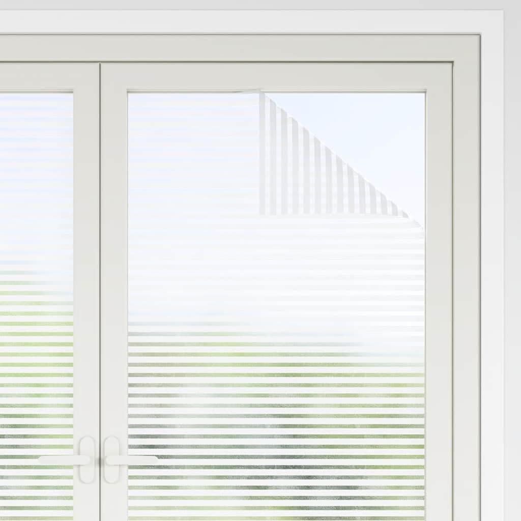 Fensterfolie Sichtschutzfolie Matt Streifen-Design selbstklebend PVC 60 x 2000 cm