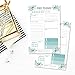 Teal Undated Daily Task Planner To do List Pad, Mom School Family Life Work Personal Productivity Notepad, Day Schedule Organizer, Fitness Exercise Goal Habit Tracker 50 Tear Off Pages