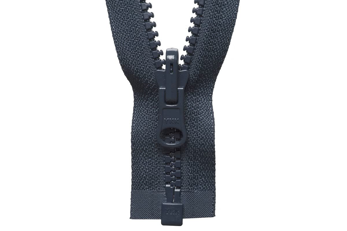 Groves Of Thames Flip Over Zip 61CmVislon Flip Over Zip: 61Cm: Dark GreyYkk from B&Q