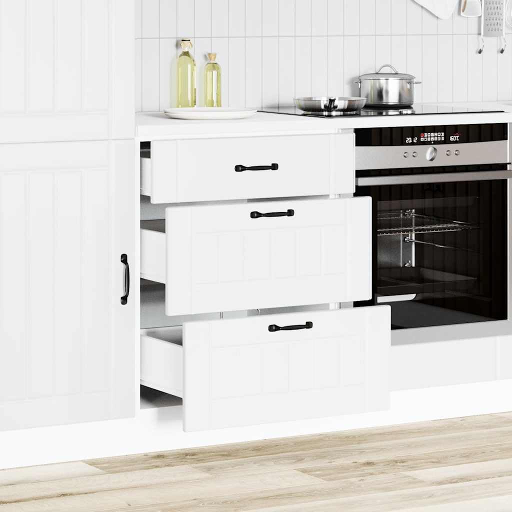 vidaXL Mueble bajo de Cocina Lucca Madera de ingeniería Blanca