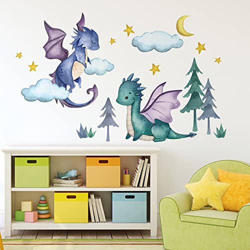 Vinilo Decorativo Dragón para Pared 35 x 12 pulgadas miniatura 6