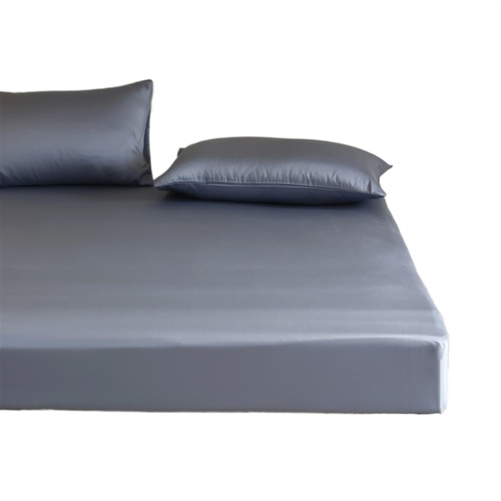 Drap housse bleu 150x200x28cm housse de matelas double extensible