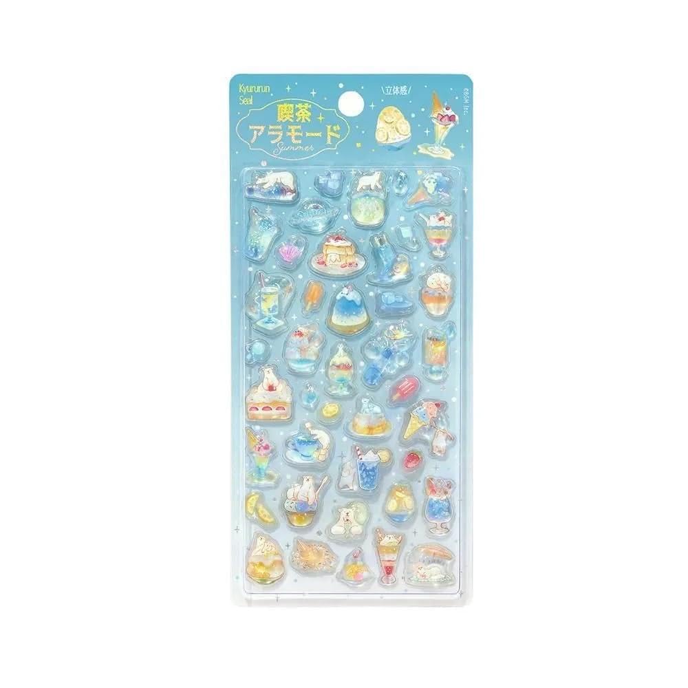 Amazon.co.jp: 限定 きゅるるんシール 喫茶アラモード【夏限定】立体