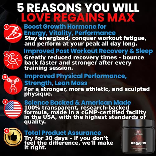 HGH-Supplements-for-Men-Women-REVSCI-REGAINS-MAX-Natural-Anabolic-Peptides-for-Muscle-Growth-Men-Human-Growth-Hormone-for-Men-Muscle-Builder-for-Men-Post-Workout-Recovery-Powder-Mens-Supplement