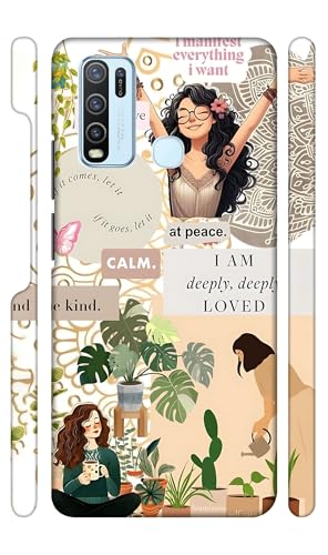 Image of Inspirational Quotes Girls Designer Printed Hard Back Cover for Vivo Y50 / Y30 Attractive and Uniquely Crafted Smartphone Case