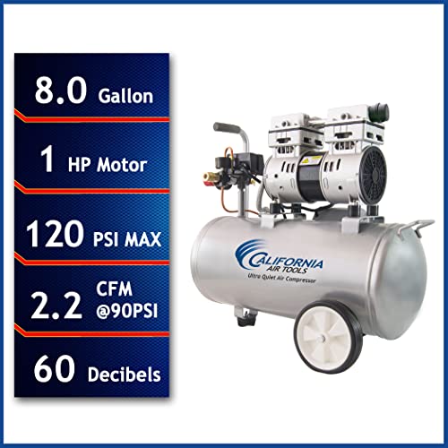 California Air Tools 10 Gallon Casting Pressure Pot And 8 Gallon 1.0 Hp Ultra Quiet Air Compressor Bundle thumb #5