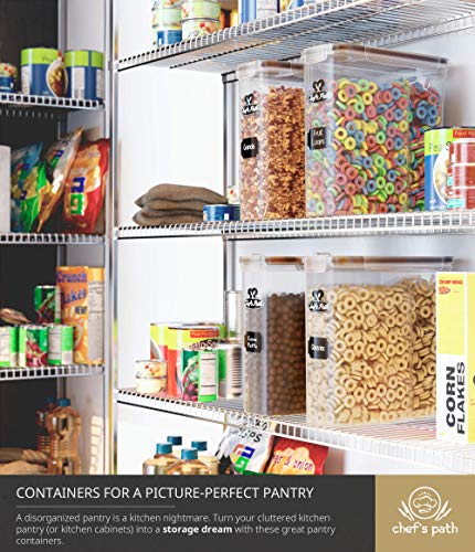 Extra Large Cereal Containers Storage (213Oz) For Rice, Flour, Sugar, Cereal & Bulk Food Storage - Set Of 2 Bpa Free Tall Airtight Food Storage Containers For Kitchen & Pantry Organization #TOP4