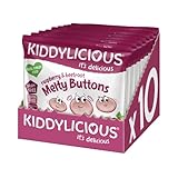 Kiddylicious Raspberry & Beetroot Melty Buttons - Delicious Snacks for Kids - Suitable for 9+ Months - 10 packs - Image 5