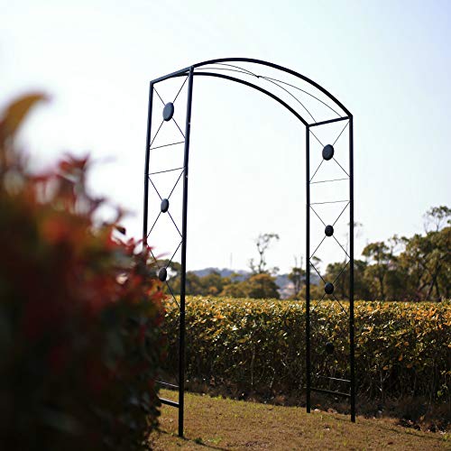 Better Garden Steel Garden Arch, 7'6" High X 4'7" Wide, Garden Arbor For Various Climbing Plant, Outdoor Garden Lawn Backyard #TOP2