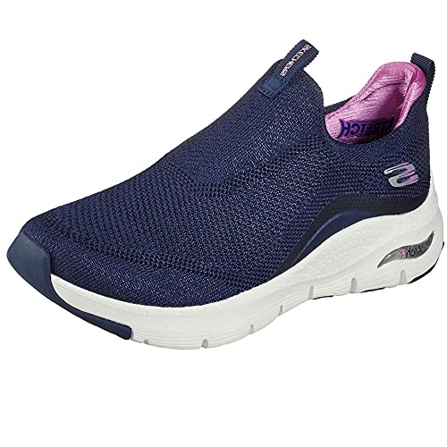 Image of Skechers Women's Arch FIT Sneaker, Nvpr, 4 UK