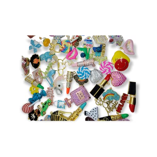 20 Mixed Big Bling accessories Fashion Logo Diy Charms
