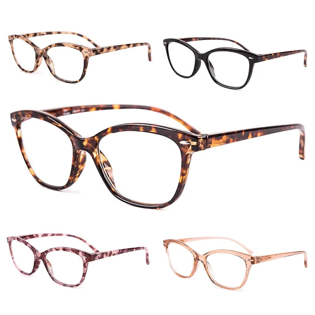 Blue Light Blocking Reading Glasses,Computer Readers for Women Men,Ladies Magnification Eyeglasses