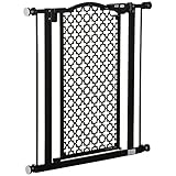 EXTRA ANCHO: Adaptándose así a aperturas entre 74 y 80 cm. Se monta a presión facilitando su instalación. Se debe de fijar la barrera mediante los tornillos de ajuste, hasta que la apertura de la puerta sea de 2-3 mm para que no quede demasiado apretada y no pueda abrirse con normalidad