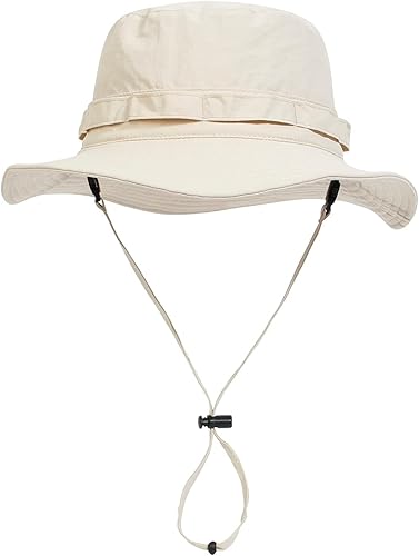 Vista 23 de GEGEEN DOMOG Sombreros impermeables de secado rápido, sombrero de lluvia para exteriores, playa, pesca, senderismo, sombrero de sol con cuerdas