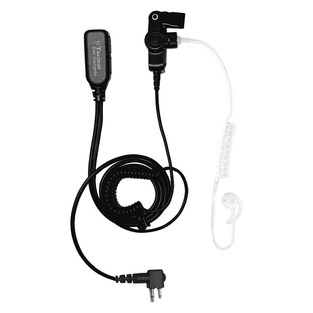 Hawk Tactical Police Lapel Headset Mic Motorola BPR40 CP150 CP200 CP200XLS CP200D PR400 CT150 CT250 CT450 P1225 GP300 GTX800 GTX900 BPR40 BC130 (NON QUICK RELEASE VERSION)