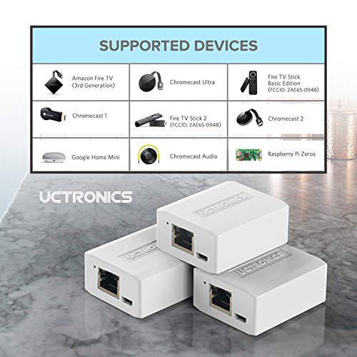 Adaptador Ethernet y de alimentación PoE para Raspberry Pi Zero, Fire TV Stick, Chromecast y Google Mini, compatible con IEEE 802.3af miniatura 5