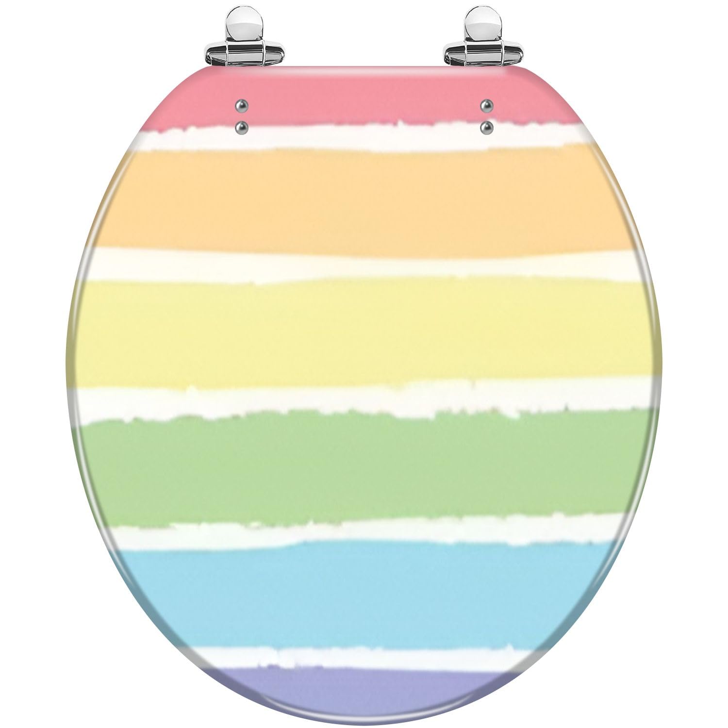 Dxpsxjl Color10 Toilet Seat, Cherry Decor Quiet Release Hinges Resin, Adjustable, Lightweight, Durable, Portable, User-Friendly, Compact, Round, 307, Decorative, Close
