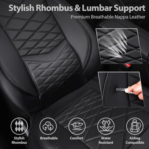 CAR PASS Nappa Lumbar Support Covers