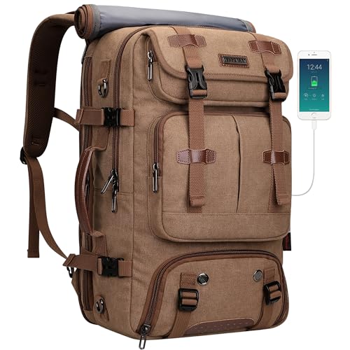 WITZMAN 3-in-1 Travel Backpack 40L Brown