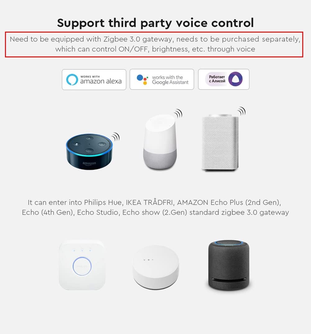 LGIDTECH FUT035Z+ compatibility with Amazon Alexa, Google Assistant, and various Zigbee hubs