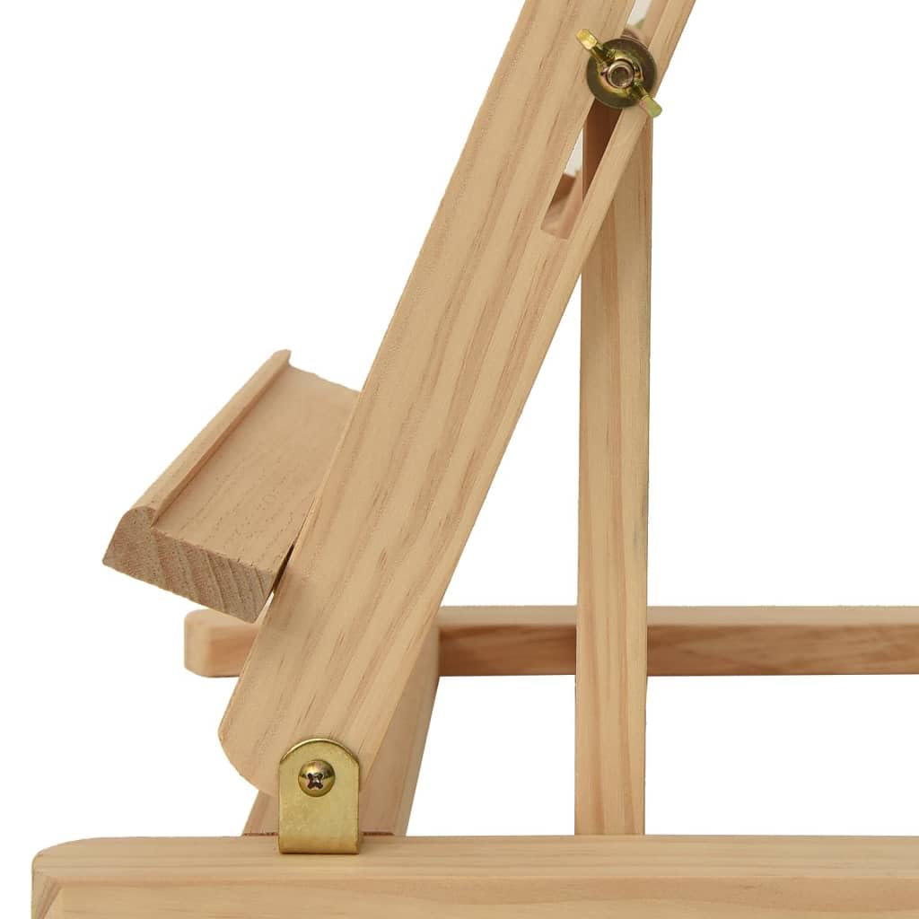 Mangloder Caballete de mesa de pino macizo 29,5 x 33 x 80 cm, altura ajustable, plegable, ideal para artistas, estudiantes, profesionales, ayuda flexible para pintar y presentar para oficina, taller