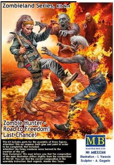 Masterbox 1:35 - Zombieland, Kit No. 4, Unpainted, 1:35 scale