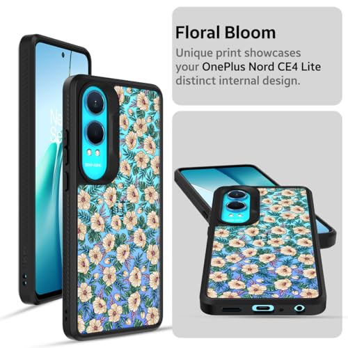 Image of KAPAVER Impulse Series Back Cover Case for OnePlus Nord CE 4 Lite (TPU+PC) (Floral Bloom)