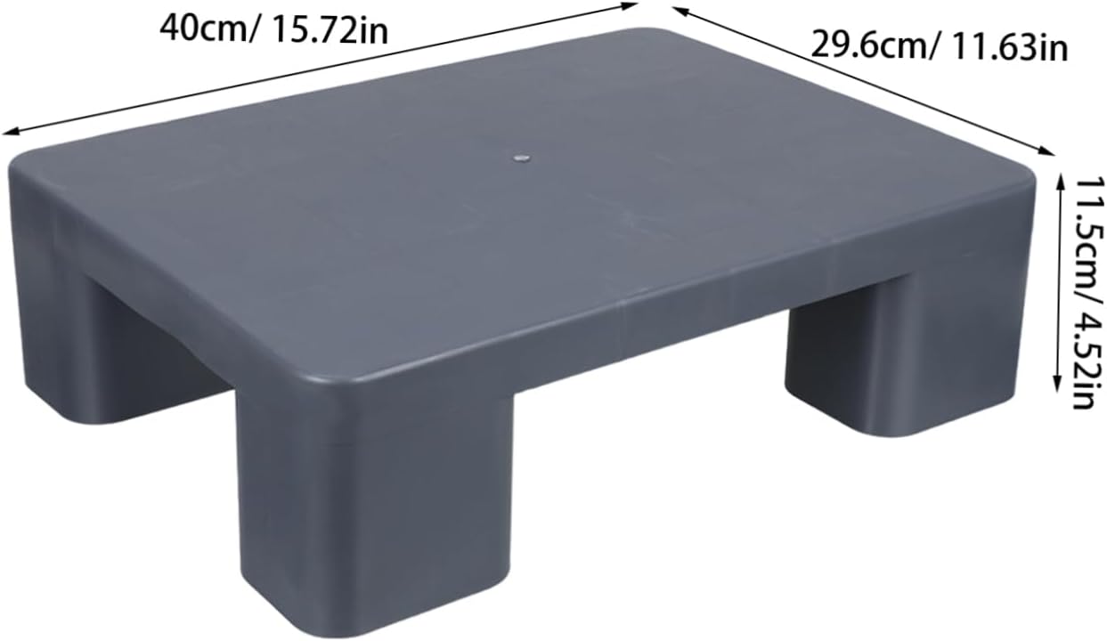 DOITOOL Plastic Pallets for Floor Storage Lightweight Moisture Barrier Pallet Pad Heavy-Duty Support for Supermarkets Warehouses and Basements Grey