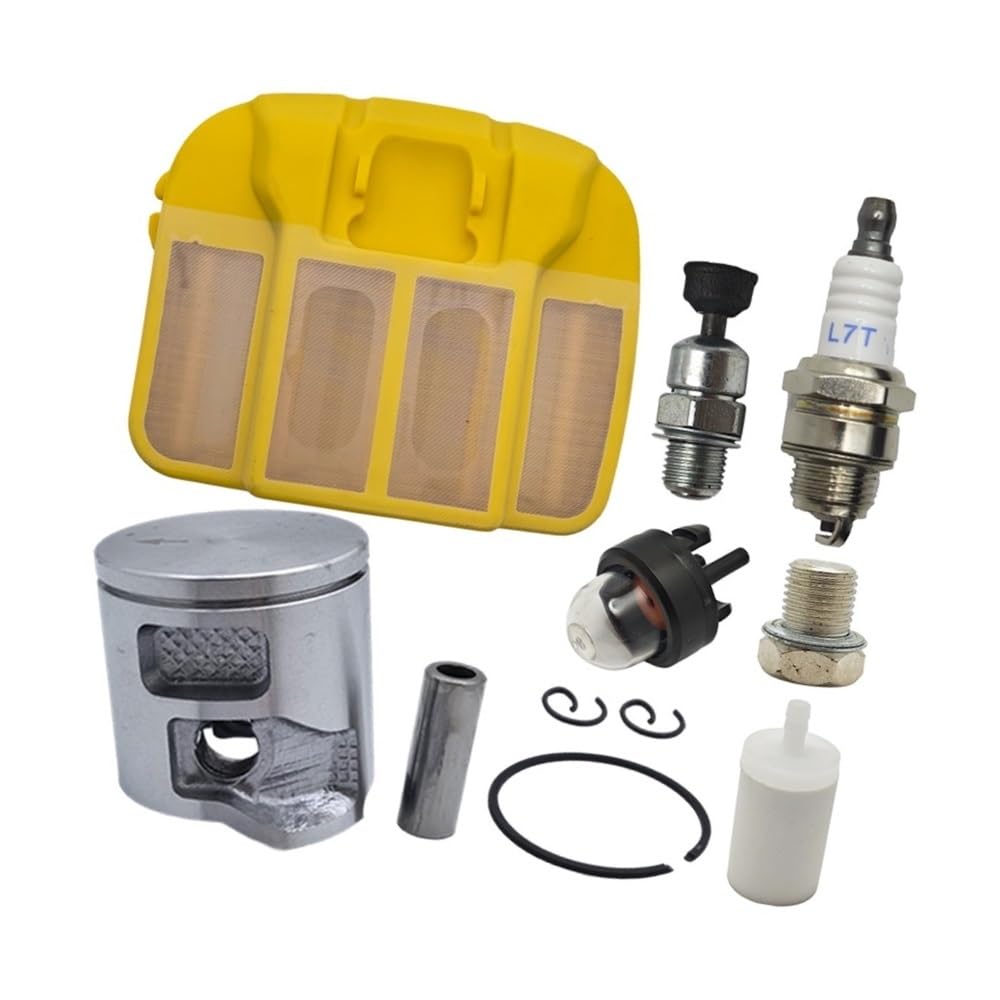 Kit segments piston 43 mm pour éliminer les ratés d'allumage des tronçonneuses 545