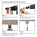 Sammys 8003957-25 Vertical Rod Anchor Super Screw with 1/4 in. Threaded Rod Fitting, 1/4 x 2'' Screw, for Wood (Pkg.=25) , Zinc