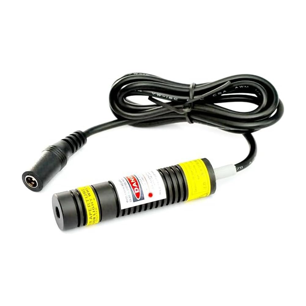 648nm Réglable Rouge Laser Croix Module Verre Lentille 16x68mm avec Support et Adaptateur