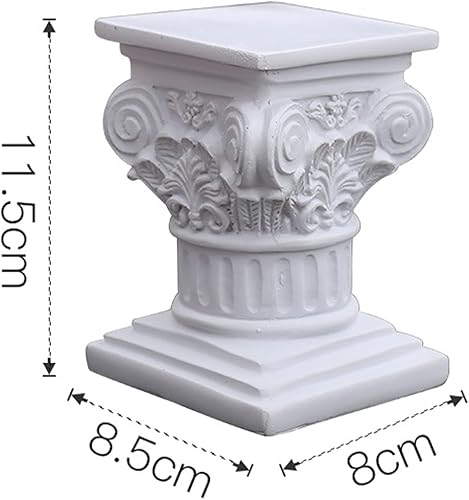 Miniatura 8 de Estatua de columna griega de columna romana creativa Estatua de pedestal de resina Estatuilla de escultura Mesa al aire libre Decoración de cocina