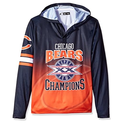 NFL Chicago Bears Super Bowl XX Champions Hoody Tee, Large