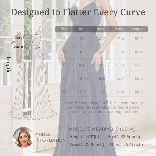 Image of Sexy Backless Maxi Formal Dress for Women with Sequin, Sleeveless Pleated Evening Gowns for Wedding and Cocktail