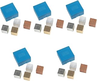 ABOOFAN 5 Conjuntos De Equipamentos De Densidade De Material Cubo De Alumínio Quadrado Blocos De Alumínio Ferramenta Brinquedos Rayan Brinquedos Para Crianças Suíte Eletromagnética Cobre