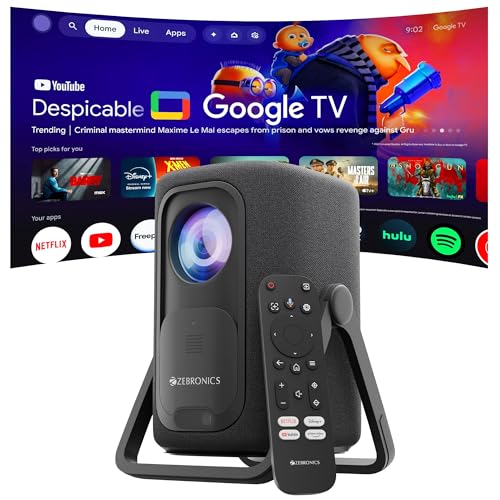 Zebronics PixaPlay 77G Google TV Projector, 7500 Lumens, 4K, 200” - Image 2
