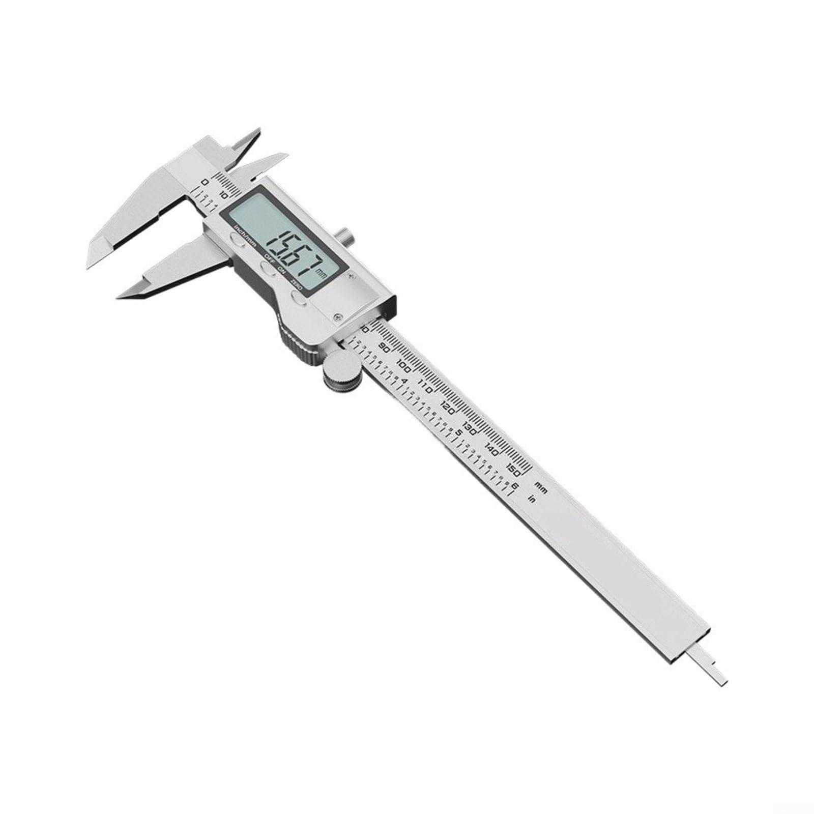 Calibro digitale, calibro a corsoio resistente, 0,01 mm, precisione 32 cm, lunghezza 32 cm, strumento di misurazione 4 in 1, strumento di misurazione interno esterno, misuratore di profondità