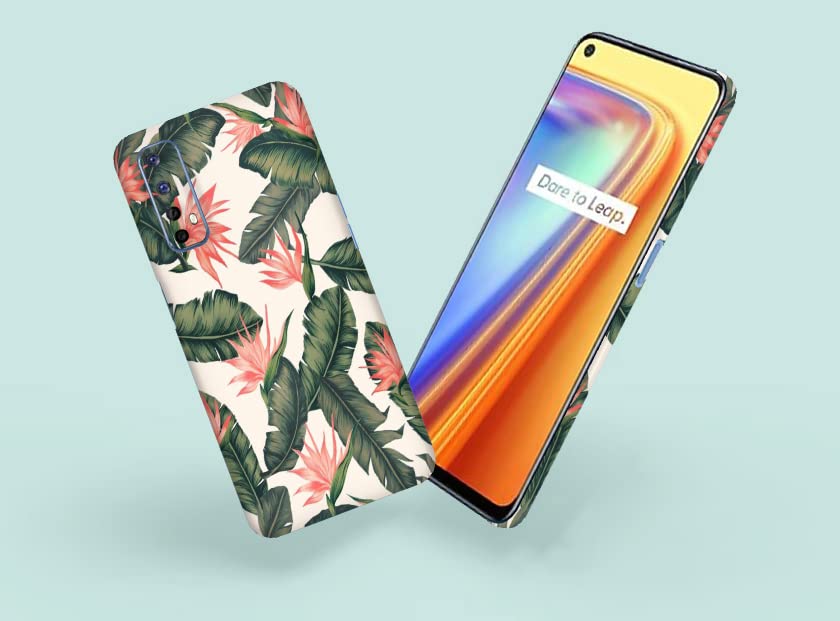 Image of Lavender Leafs Skin Back Protector Film Ultra Thin Scratch Resistant Vinyl (Not Case and Cover) for Realme 7