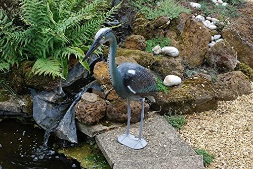 Decoy Heron (Standing Grey Heron Deters Bird Pests from Attacking Garden Ponds and Fisheries), 30 inch (76 cm)