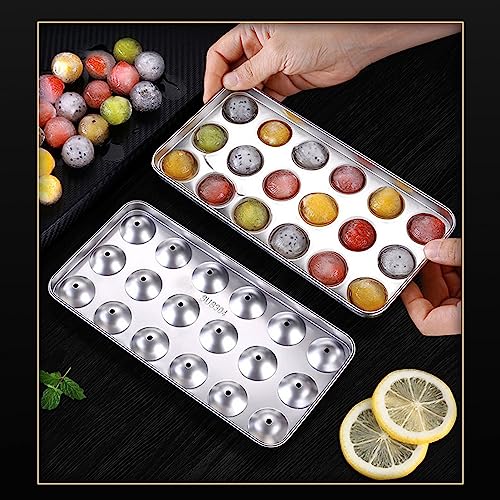 Bandeja para cubos de hielo redonda de acero inoxidable 304 miniatura 5