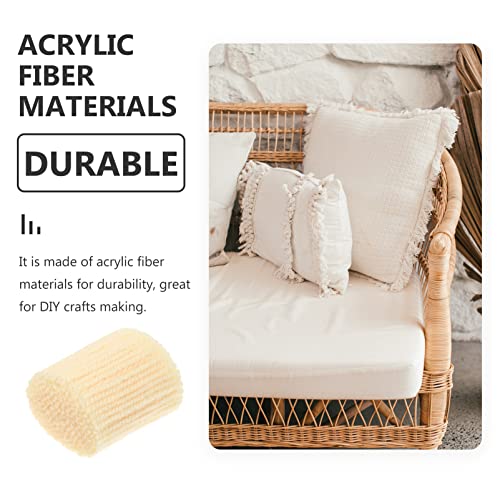 Artibetter 10 Rolls Latch Hook Yarn Precut Rug Yarn Tapestry Yarn Threads For Diy Craft Sewing Knitting Yarn Latch Hook Supplies Beige #TOP2