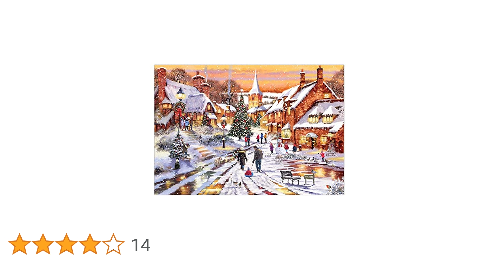 Amazon | Crown Point Graphics クリスマスビレッジパズル