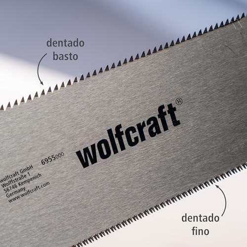 Miniatura 4 de Wolfcraft Sierra Japonesa, 330 Mm I 6955000 I Para Cortar Madera Y Plástico Con Facilidad, Ideal Para Rodapiés