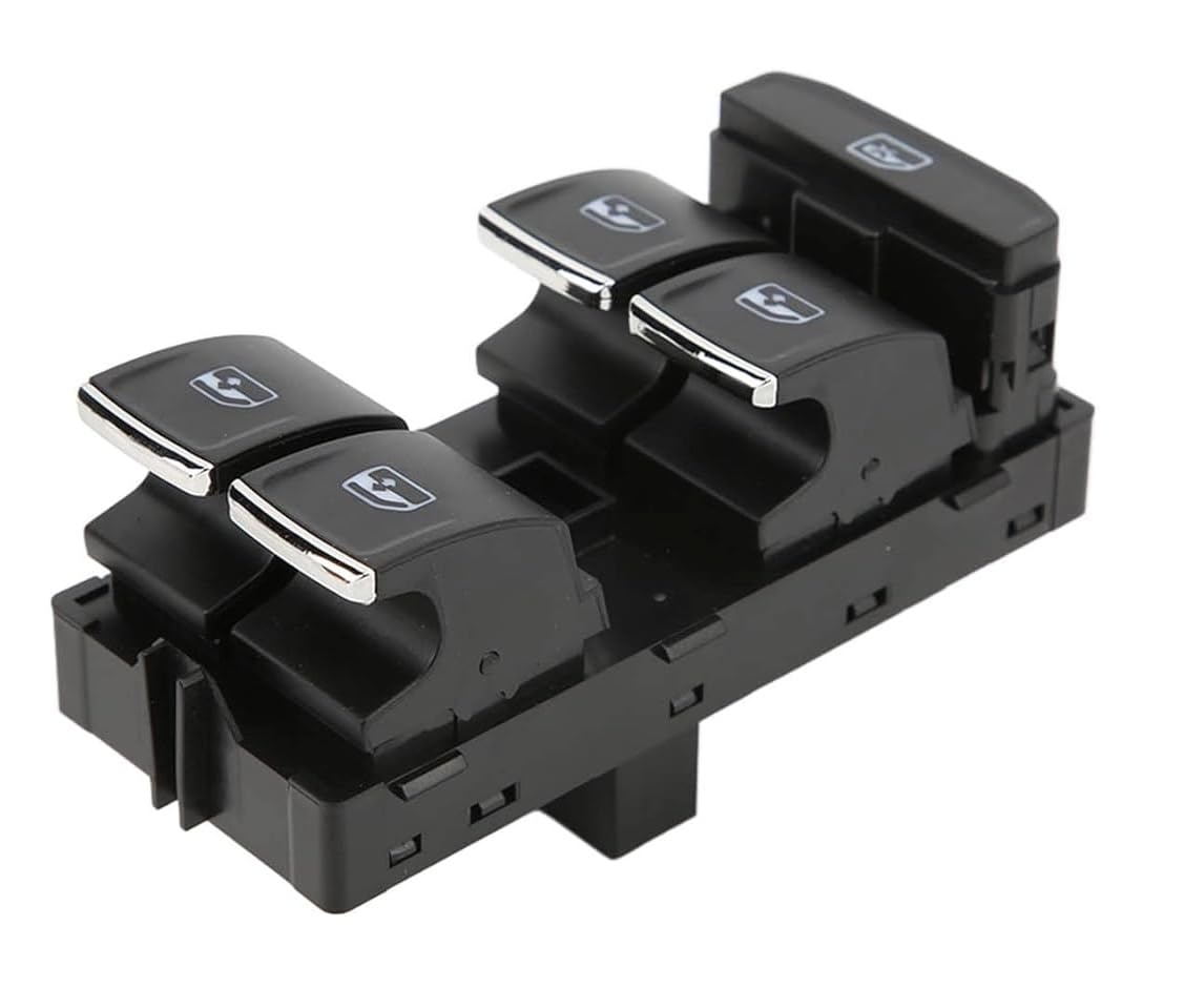 Pulsantiera Alzacristalli Per Golf 7 Passt 3c Tiguan Touran T-Roc Ateca Arona Superb Ibiza Interruttore Tastiera Alza Vetri Elettrici Anteriore Sinistro Lato Guida con 10 PIN