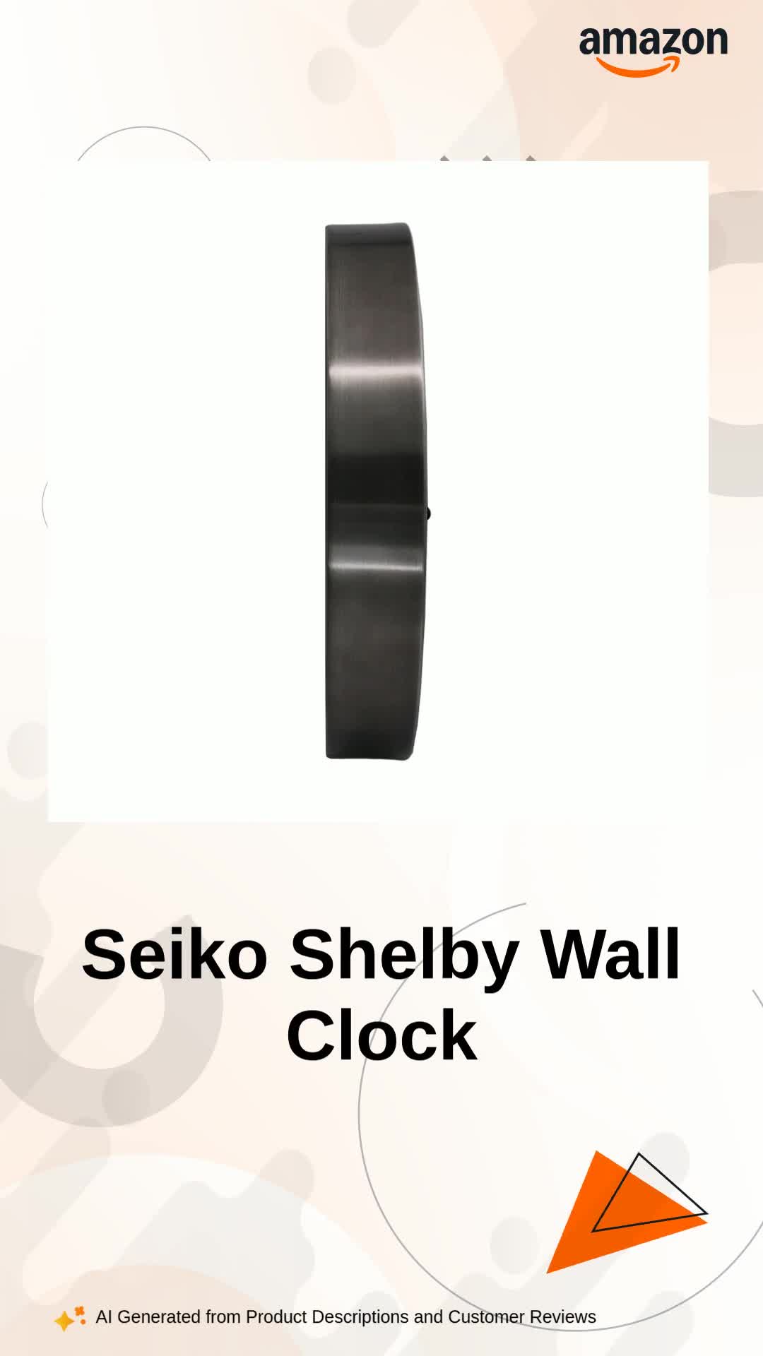 Seiko Aluminium Silent Sweep Quartz Wall Clock QXA822S