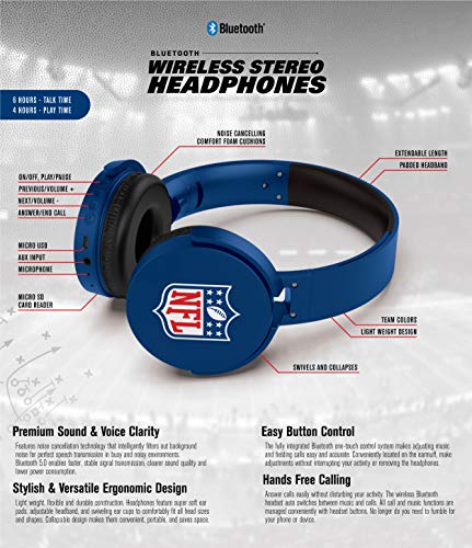 Image of SOAR NFL Wireless Bluetooth Headphones